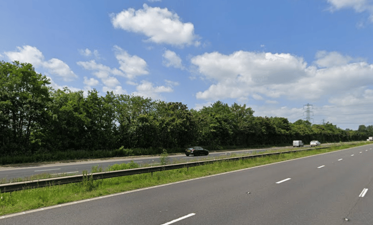 The fire occurred at a hard shoulder on the M5 northbound between Junction 27 and 28, near Cullompton.