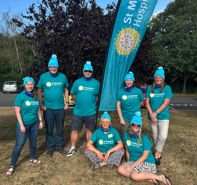 The nine intrepid trekkers crossing Iceland's volcanic landscape to fund-raise for St Margaret's Hospice.