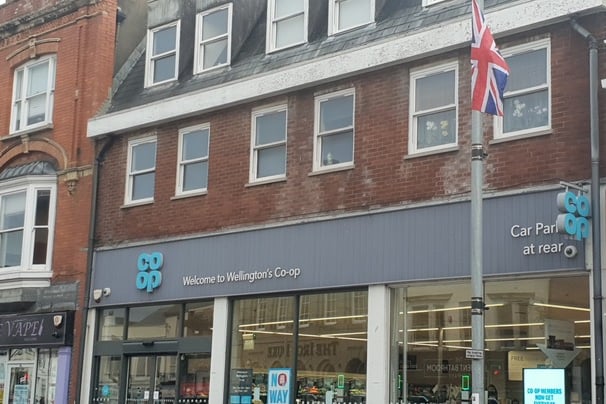 One of the Union flags has been sited outside Wellington Co-op