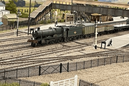 A Tiverton Junction model being worked on by Culm Valley Model Railway Club.