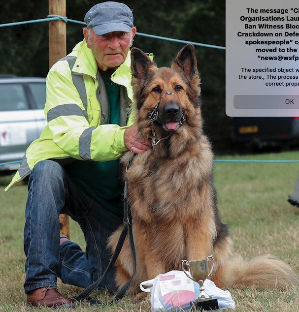 One of last year's winners in the Ferne Animal Sanctuary dog show.