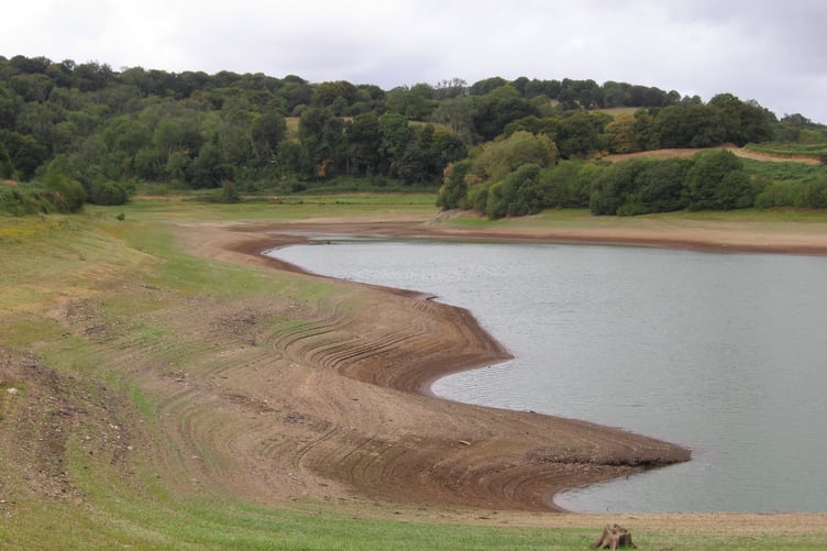 The dry conditions took a toll on the area's reservoirs and lakes. Report by Simon Ratsey, weather correspondent for Wellington Weekly News