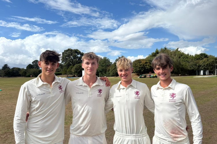 Left to right: Theo Lamey, Zach Vukusic, Ben Church and Bertie Michael