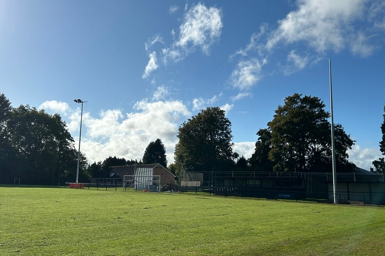 Wellington AFC's new floodlights 