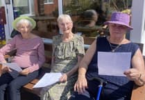 Garden of dementia care home Camelot House is alive with the sound of music