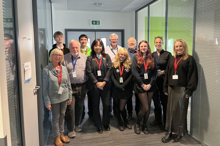 Neighbourhood policing Chief Insp Rebecca Wells-Cole (second right) meeting IAG and youth IAG members n Court Fields School, Wellington.