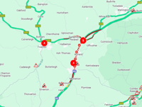 A man dies on the M5 following collision causing long delays