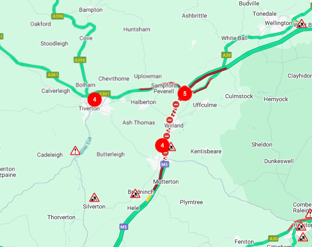 A man dies on the M5 following collision causing long delays