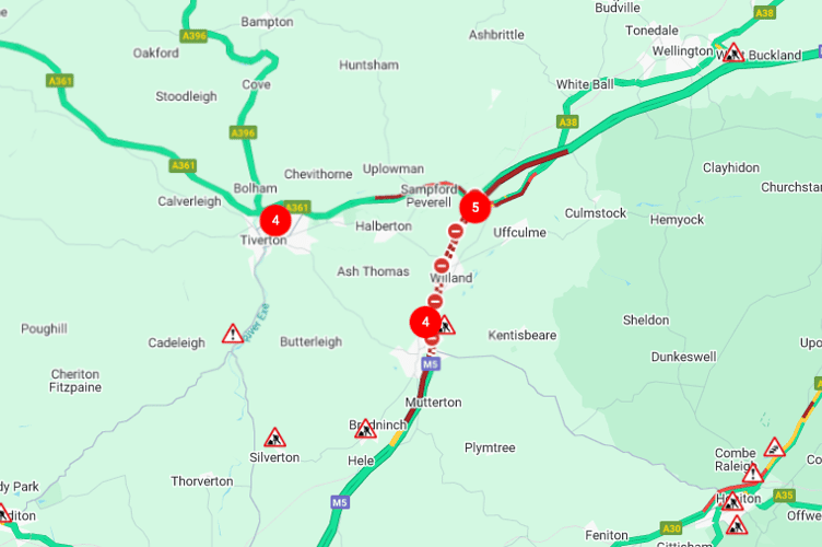 The current disruption on the M5.