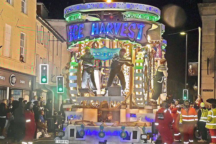 Ice Harvest by Harlequin CC, one of the 'big four' floats in Wellington Carnival.