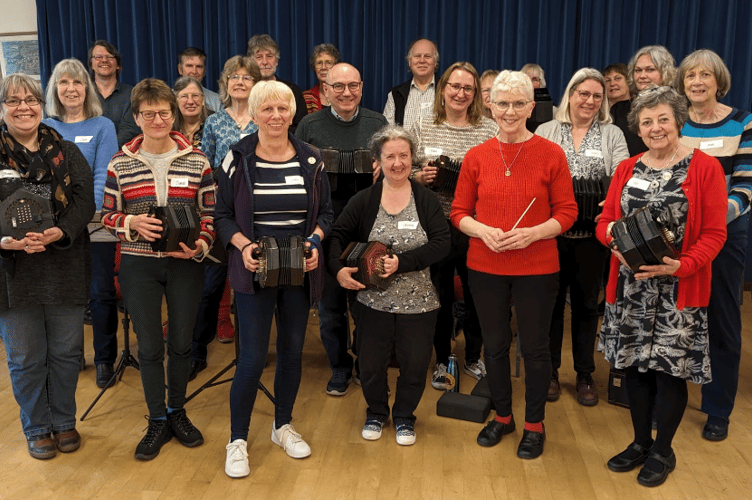 J25 concertina band is to play a concert in St John's Church, Wellington.