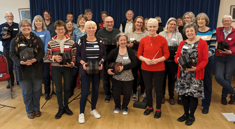 J25 concertina band is to play a concert in St John's Church, Wellington.