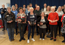 J25 concertina band giving fabric fund benefit performance in Wellington church