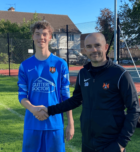 Goalkeeper George B was Wellington Town's Player of the Match