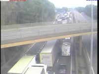 M5 closed following vehicle transporter fire