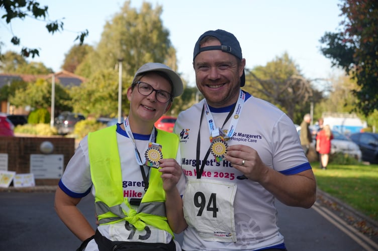 There were smiles at the finish line as participants celebrated the success of our the Hospice to Hospice Hike in aid of St Margaret’s Hospice Care