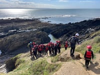 Students cross the border for residential trip