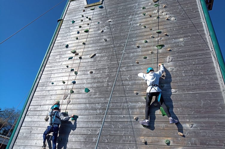 Rock climbing was also another one of the activities that students participated in.