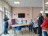Guided tour of community hospital for open day