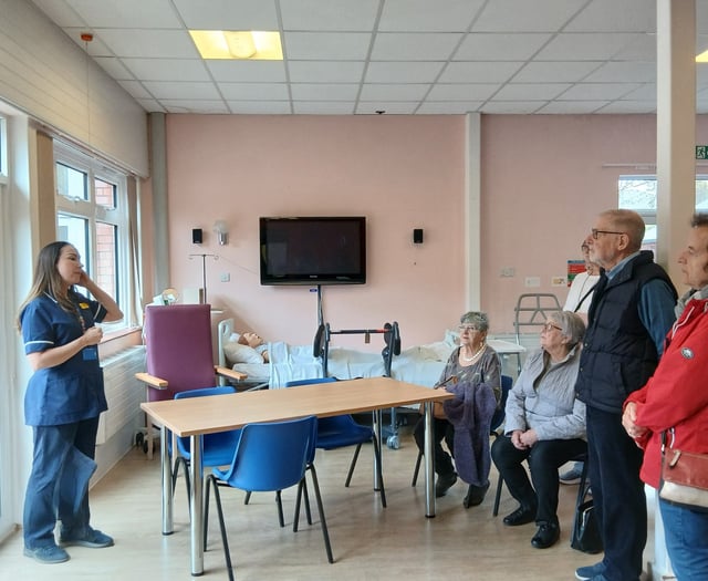 Guided tour of community hospital for open day