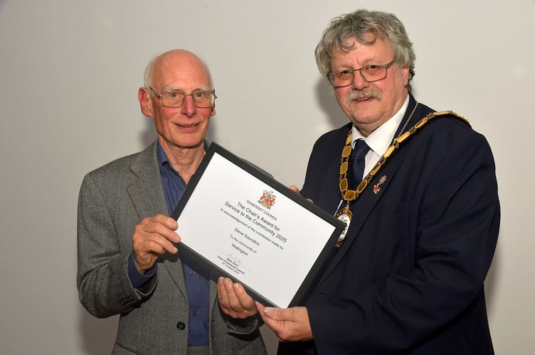 Steve Saunders is well known around Wellington for the hard work he puts in to caring for the town