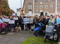 Advocates for SEND child support protest outside Somerset Council
