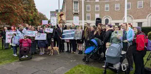 Advocates for SEND child support protest outside Somerset Council