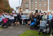 Group advocating for SEND child support protest outside Somerset Council