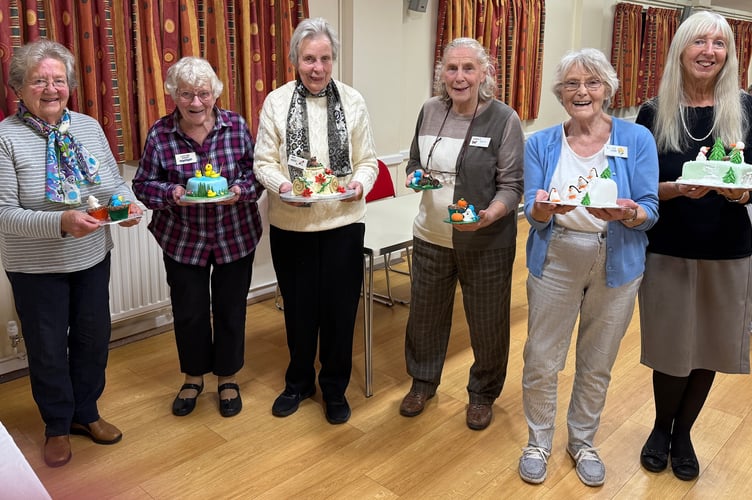 Expert cake decorator Ann Pickard joined members of West Buckland Women's Institute at their recent meeting to help them create some fantastic designs