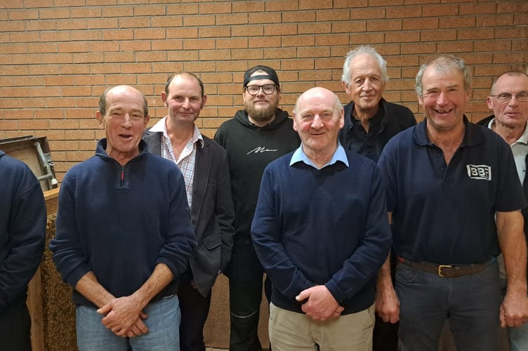 Scuppas, who play in the Chris Bullock Championship, back left to right: John Pike, Craig Newstead, Chris Morter (capt), David Squire; front: Adrian Newstead, Steve Hassell, Roger Howe, John Barker.