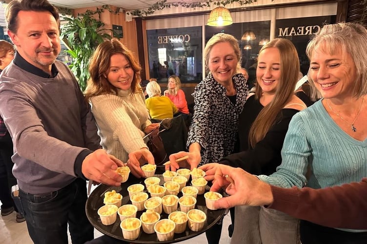 Ice cream tasting in Ruxstons, Wellington, during a launch event for a new range.