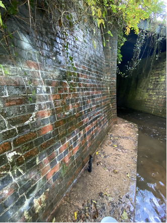 The graffiti on Thunderbridge had read "F*** Islam, dirty pedos" and featured a cross symbol next to it. 
