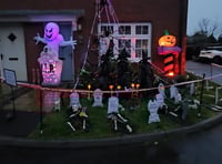 Popular Halloween display returns to raise money for charity