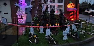 Popular Halloween display returns to raise money for charity