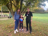 Double Olympic silver medalist visits school