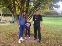 Double Olympic silver medalist visits school