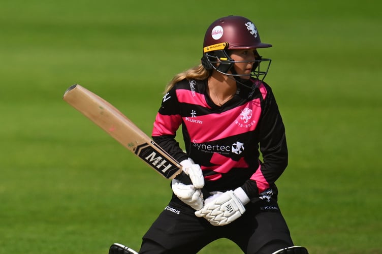 Jess Hazell- an exciting prospect who has extended her contract with Somerset.