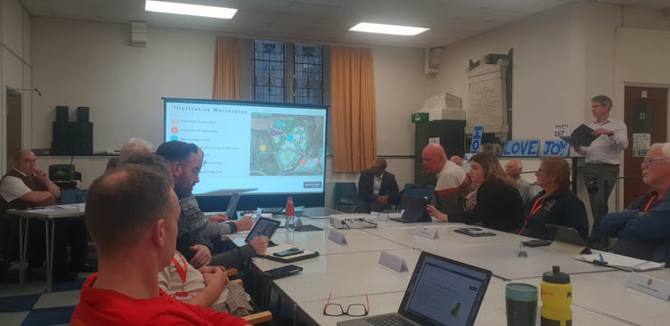 Town councillors received a presentation earlier this year on proposed housing development in Wellington.