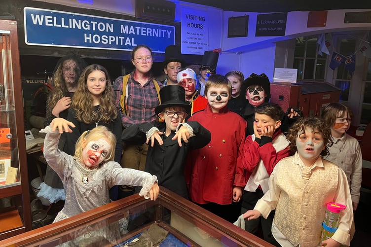 Somerset Youth Theatre members performed for a 'Scary Tours' evening in Wellington Museum over Halloween.