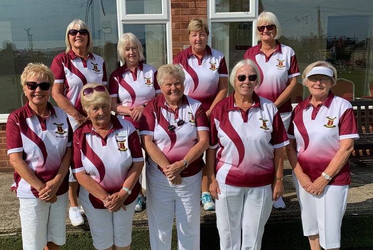 Ladies pictured at Wellington Bowling Club