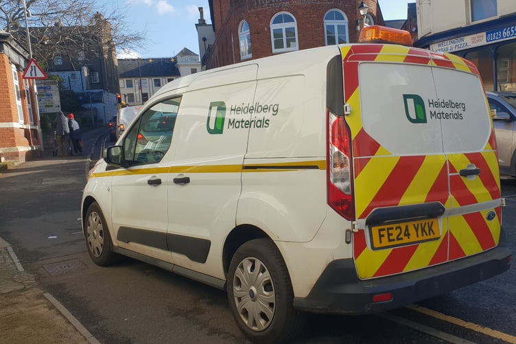 Heidelberg is resurfacing North Street, Wellington, on behalf of Somerset Highways.