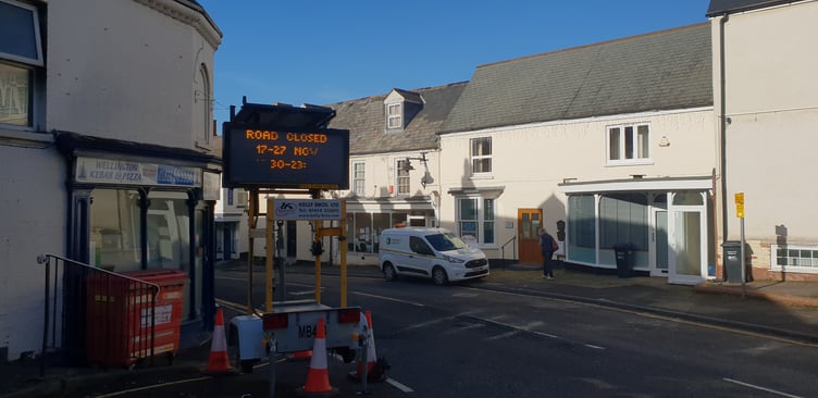 North Street, in Wellington, is being resurfaced across 11 nights in November.