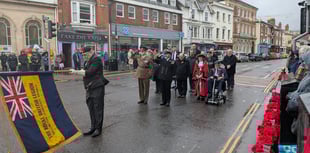 Wellington remembers the fallen with two minute silence in town centre