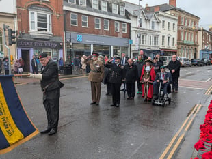 Wellington remembers the fallen with two minute silence in town centre