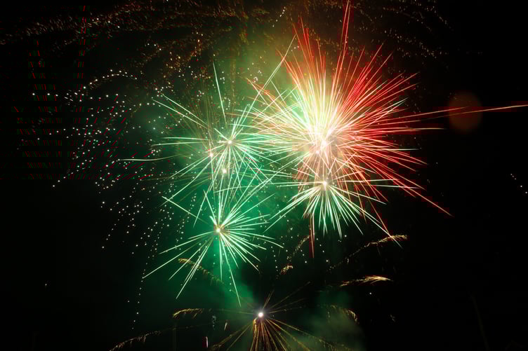 The fireworks display took place at The Athletic Ground on Wednesday, November 5.