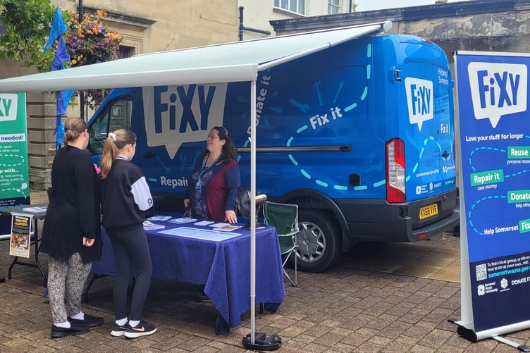 The Fixy van, which takes IT equipment to be repaired and re-used.