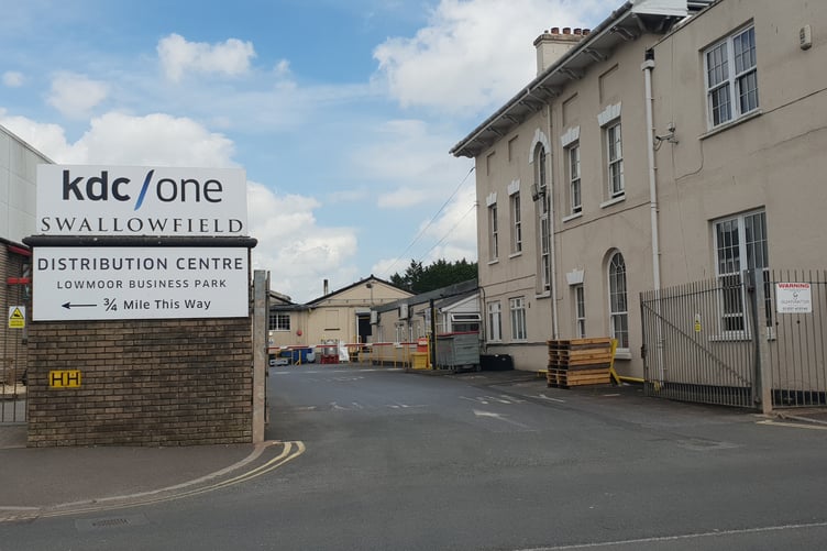 The Station Road site of KDC/One's Swallowfield factory in Wellington, which is to be closed.