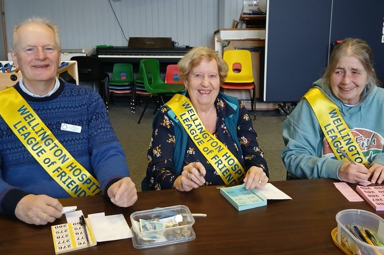 Brian Blelloch, Cheryl Bailey and Julia Stanton enjoying the Christmas Coffee morning.