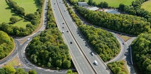 Bus and car collision blocks motorway