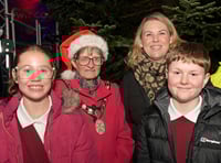 Christmas lights dazzle despite rain